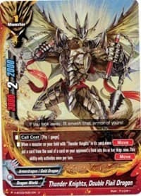 Thunder Knights, Double Flail Dragon - Assault of the Omni Lords - Future Card BuddyFight card