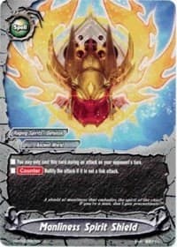 Manliness Spirit Shield - Assault of the Omni Lords - Future Card BuddyFight card