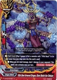 Fifth Omni Armored Dragon, Giant Battle Axe Dokujun - Assault of the Omni Lords - Future Card BuddyFight card