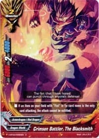 Crimson Battler, The Blacksmith - Assault of the Omni Lords - Future Card BuddyFight card