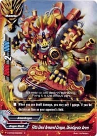 Fifth Omni Armored Dragon, Disintegrate Arale - Assault of the Omni Lords - Future Card BuddyFight card