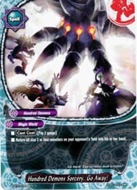 Hundred Demons Sorcery, Go Away! - Assault of the Omni Lords - Future Card BuddyFight card