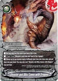 Disaster and Bliss Comes with Dragons - Assault of the Omni Lords - Future Card BuddyFight card