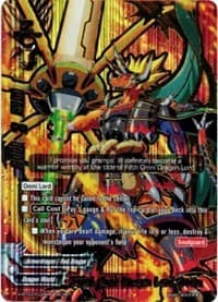 Fifth Omni Dragon Lord, Drum (Secret Alternate Art) - Assault of the Omni Lords - Future Card BuddyFight card