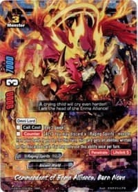 Commandant of Enma Alliance, Burn Nova - Buddy Allstars+ - Future Card BuddyFight card