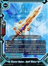 Cosmo Saber, Gold Ritter - Buddy Allstars+ - Future Card BuddyFight card