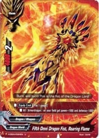 Fifth Omni Dragon Fist, Roaring Flame - Buddy Allstars+ - Future Card BuddyFight card
