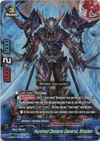 Hundred Demons General, Braiden - Lord of Hundred Thunders - Future Card BuddyFight card