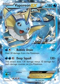 Vaporeon EX - Generations - Pokemon card