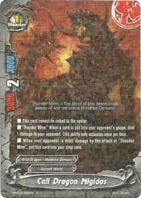 Call Dragon Migidos - Lord of Hundred Thunders - Future Card BuddyFight card