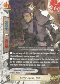 Battle Hyena, Dolz - Lord of Hundred Thunders - Future Card BuddyFight card
