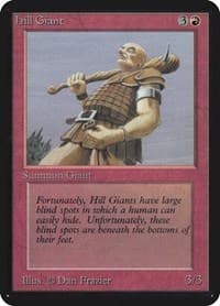 Hill Giant - Alpha Edition - Magic: The Gathering card