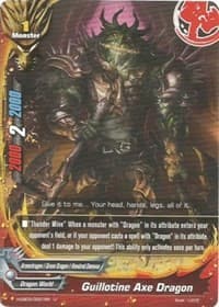 Guillotine Axe Dragon - Lord of Hundred Thunders - Future Card BuddyFight card