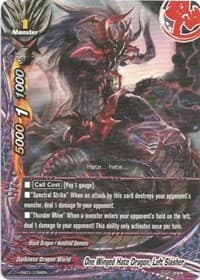 One Winged Hate Dragon, Left Slasher - Lord of Hundred Thunders - Future Card BuddyFight card