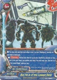 But He is of the Lowest Rank - Shadow VS Hero - Future Card BuddyFight card