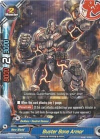 Buster Bone Armor - Shadow VS Hero - Future Card BuddyFight card