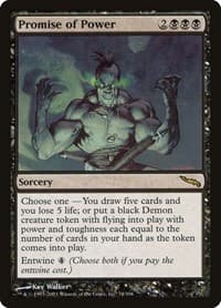 Promise of Power - Mirrodin - Magic: The Gathering card