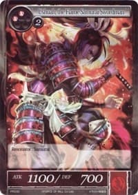 Ushuah, the Flame Samurai Swordman - Promo Cards - Force of Will card