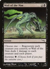 Wail of the Nim - Mirrodin - Magic: The Gathering card