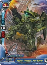 Heavy Trooper, Iron Saver - Trial Deck: Radiant Force - Future Card BuddyFight card