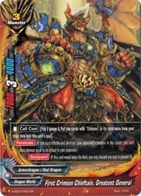 First Crimson Chieftain, Greatest General - Trial Deck: Crimson Fist - Future Card BuddyFight card