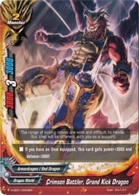 Crimson Battler, Grand Kick Dragon - Trial Deck: Crimson Fist - Future Card BuddyFight card