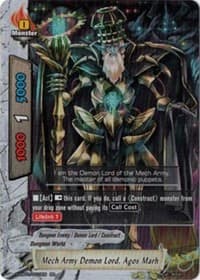 Mech Army Demon Lord, Agos Marh - Miracle Impack! - Future Card BuddyFight card