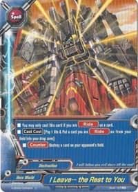 I Leave...the Rest to You - Shadow VS Hero - Future Card BuddyFight card