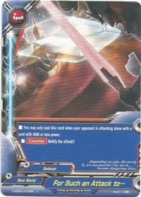 For Such an Attack to... - Shadow VS Hero - Future Card BuddyFight card