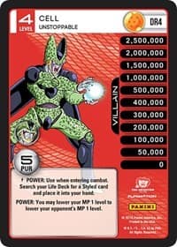 Cell - Unstoppable - Panini: Perfection - Dragon Ball Z TCG card