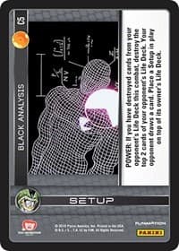 Black Analysis - Panini: Perfection - Dragon Ball Z TCG card
