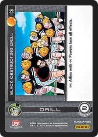 Black Obstructing Drill - Panini: Perfection - Dragon Ball Z TCG card
