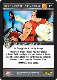 Black Destructive Beam - Panini: Perfection - Dragon Ball Z TCG card