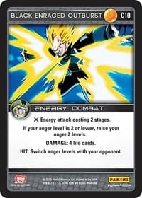 Black Enraged Outburst - Panini: Perfection - Dragon Ball Z TCG card