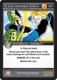 Black Unstable Punch - Panini: Perfection - Dragon Ball Z TCG card