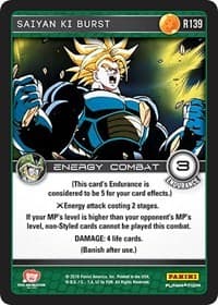 Saiyan Ki Burst - Panini: Perfection - Dragon Ball Z TCG card