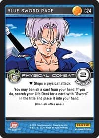 Blue Sword Rage - Panini: Perfection - Dragon Ball Z TCG card