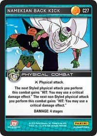 Namekian Back Kick - Panini: Perfection - Dragon Ball Z TCG card