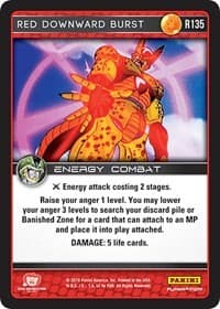 Red Downward Burst - Panini: Perfection - Dragon Ball Z TCG card