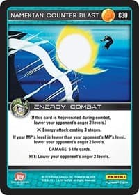 Namekian Counter Blast - Panini: Perfection - Dragon Ball Z TCG card