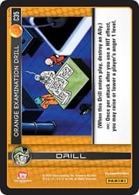 Orange Examination Drill - Panini: Perfection - Dragon Ball Z TCG card