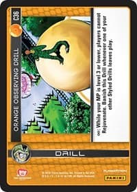 Orange Observing Drill - Panini: Perfection - Dragon Ball Z TCG card