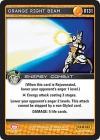 Orange Right Beam - Panini: Perfection - Dragon Ball Z TCG card