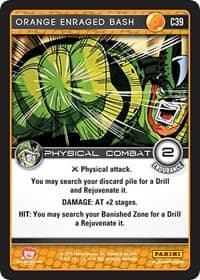 Orange Enraged Bash - Panini: Perfection - Dragon Ball Z TCG card