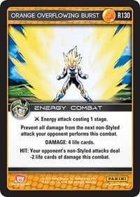 Orange Overflowing Burst - Panini: Perfection - Dragon Ball Z TCG card