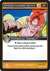 Orange Planned Block - Panini: Perfection - Dragon Ball Z TCG card