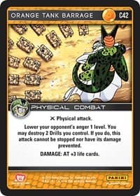 Orange Tank Barrage - Panini: Perfection - Dragon Ball Z TCG card