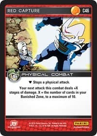 Red Capture - Panini: Perfection - Dragon Ball Z TCG card
