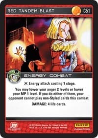 Red Tandem Blast - Panini: Perfection - Dragon Ball Z TCG card