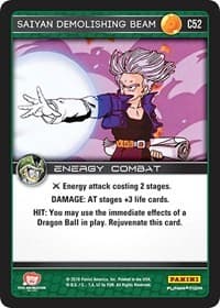 Saiyan Demolishing Beam - Panini: Perfection - Dragon Ball Z TCG card